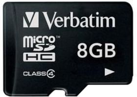 Verbatim Memory Card Micro SDHC Card 8GB Class 4