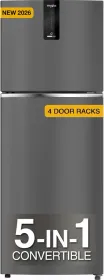 Whirlpool IF INV 278 Lunar Black Conv-Y 235 L 3 Star Double Door Refrigerator