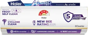 Haier HSA14KU-GAI3NB-I 1 Ton 3 Star 2026 Inverter Split AC