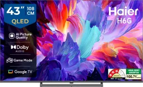 Haier H6G 43 inch Ultra HD 4K Smart QLED TV (43H6G)