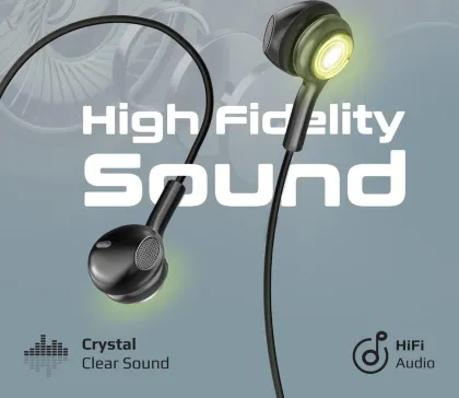 Promate LumiBuds Type-C Wired Earphones