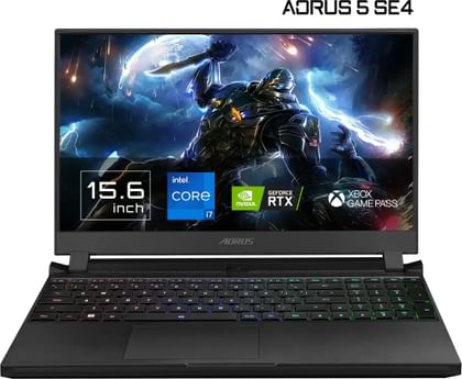 Gigabyte Aorus 5 SE4 Gaming Laptop (12th Gen Core i7/ 16GB/ Win11 Home/ 8GB Graph)