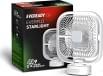 Eveready FE04 Everflo Starlight 3 Blade Rechargeable Table Fan
