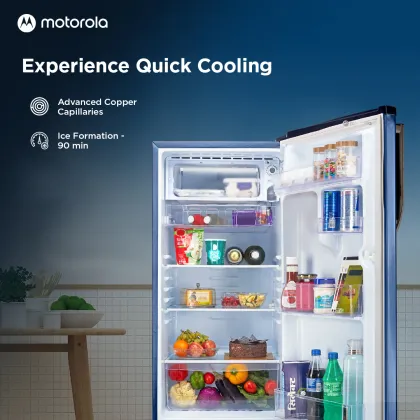 Motorola 180BD4MR24 183 L 4 Star Double Door Refrigerator