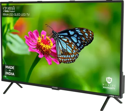 Croma CREL032HGQ333850 32 inch HD Ready Smart QLED TV