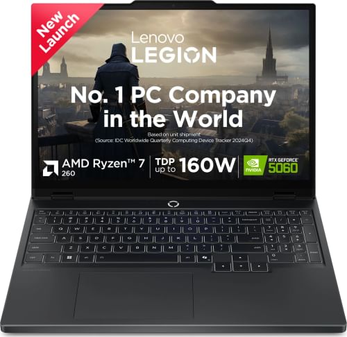Lenovo Legion 5 15AHP10 83M00074IN Gaming Laptop (AMD Ryzen 7 260/ 16GB/ 1TB SSD/ Win11/ 8GB RTX5060)