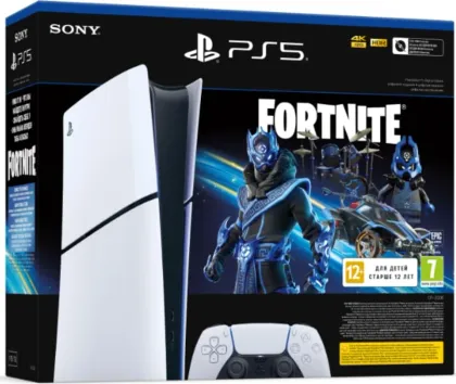 Sony PlayStation 5 Slim Digital Edition Gaming Console - Fortnite Cobalt Star Bundle