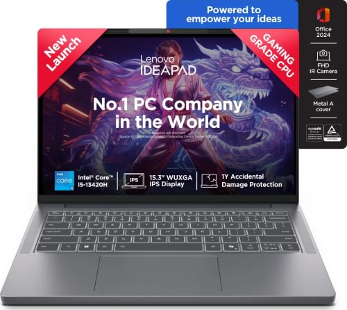 Lenovo IdeaPad Slim 3 14IRH10 83K00034IN Laptop (13th Gen Core i5/ 16GB/ 512GB SSD/ Win11 Home)