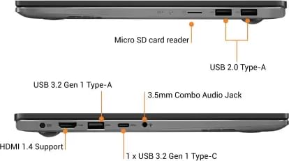 Asus S433FL-EB168TS Laptop (10th Gen Core i5 / 8GB/ 512GB SSD/ Win10 Home/ 2GB Graph)