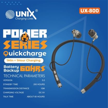 Unix 800 Unix UX-800 Wireless Neckband Price in India 2025, Full Specs & Review ...