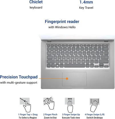 Asus VivoBook 14 2020 X415JA-EK701WS Laptop (10th Gen Core i7/ 16GB/ 512GB SSD/ Win11)