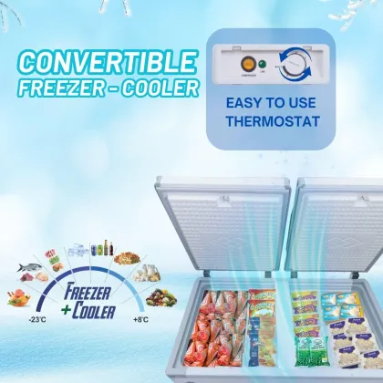 Rockwell SFRN350DDU 350 L Double Door Deep Freezer
