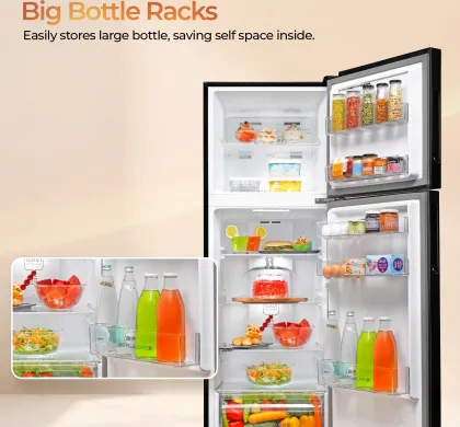 Haier HEF-252EGBA-P 240 L 2 Star Double Door Refrigerator