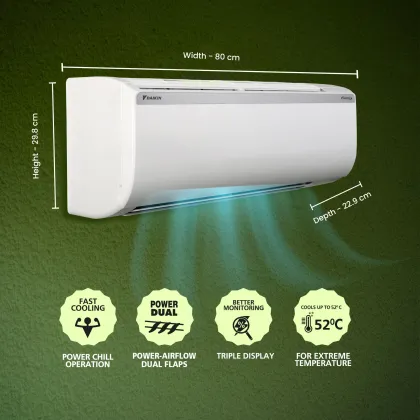Daikin FTKC48UV16WF 1.4 Ton 3 Star 2025 Inverter Split AC