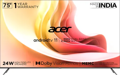 Acer AR75AR2851UDFL 75 inch Ultra HD 4K Smart LED TV