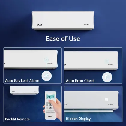Acer AR15AS3IO1HLE25 1.5 Ton 3 Star 2025 Inverter Split AC