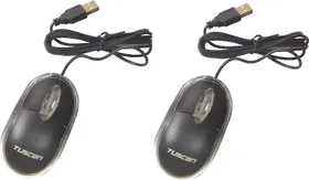 Tuscan 2 Pcs TSC-129 Wired Optical Mouse (USB 2.0)