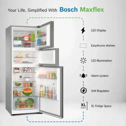 Bosch MaxFlex CMC36S03NI 335 L 3 Star Triple Door Refrigerator