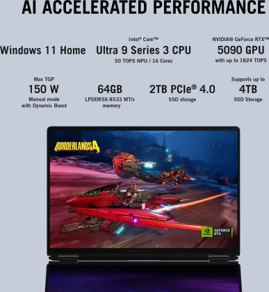 Asus ROG Zephyrus Duo 16 OLED (2026) GX651AX-SR099WS Gaming Laptop (Intel Core Ultra 9 386H/ 64GB/ 2TB SSD/ Win11/ 24\GB Graphics RTX 5090)