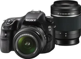 Sony Alpha SLT A58Y DSLR Camera (18-55mm & 55-200mm Lens)