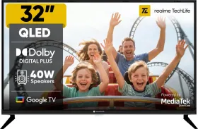 Realme TechLife 32HDGQRGHMQ 32 inch HD Ready Smart QLED TV