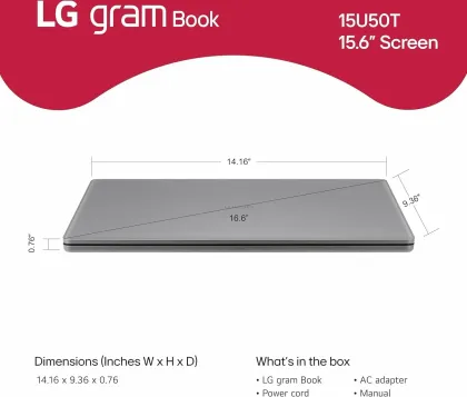 LG Gram Book ‎15UB50T‑VAPB2 Laptop (13th Gen Core i5/ 16GB/ 256GB SSD/ Win 11)