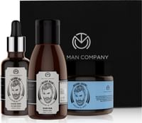 The Man Company Beard Kit (Beard Wash + Beard Creme + Beard Oil)