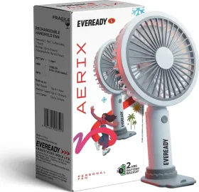 Eveready Aerix 5 Blade Rechargeable Handheld Fan
