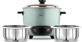 Pigeon Inox Two Pot 16564 1.8L Electric Cooker