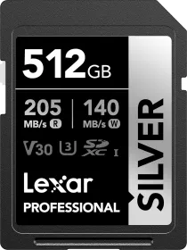 Lexar Professional Silver 512GB SDXC UHS-I Memory Card