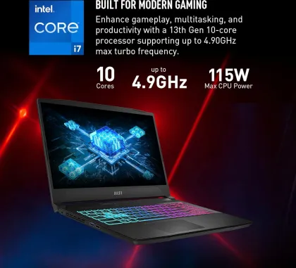 MSI Katana 15 B13VGK-2000US Gaming Laptop (13th Gen Core i7/ 16GB/ 1TB SSD/ Win11 Home/ 8GB RTX 4070 Graphics)