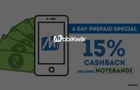 Get 15% Cashback on Prepaid Recharges of Rs. 100 or More
