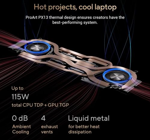 Asus ProArt PX13 OLED HN7306WU-LX001WS Creator Laptop (AMD Ryzen AI 9 365/ 24GB/1TB SSD/ 6GB RTX 4050 Graphics)