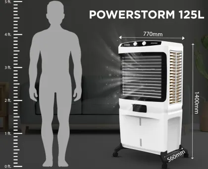 Hindware Powerstorm 125 L Desert Air Cooler