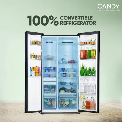 Candy CSS6600KS 602 L Side by Side Refrigerator
