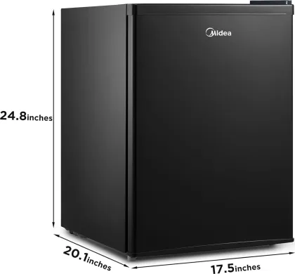 Midea WHS-87LB1 2.4 Cu Ft Single Door Mini Refrigerator