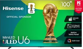 Hisense Class U6 Series 100 inch Ultra HD 4K Smart Mini LED TV (100U65QF)