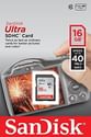 SanDisk Ultra SDHC 16 GB UHS-I Class 10 Memory Card 40 MB/s (SDSDUN-016G-G46)