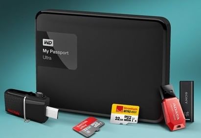Upto 50% OFF On Pen Drive, Hard Disk, Memory Card & More+ 10% Bank OFF via ICICI Cards or Citi Bank Credit Cards