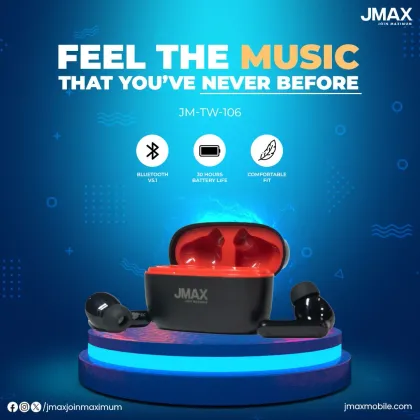 Jmax JM-TW-06 True Wireless Earbuds