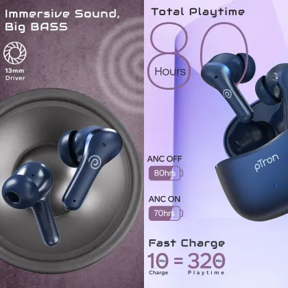 pTron Zenbuds Pro1 Max True Wireless Earbuds