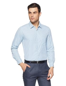 Diverse Men's Checkered Slim Fit Formal Shirt