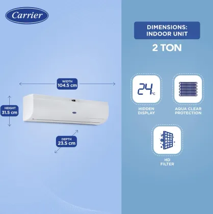 Carrier 24K Durawhite DX CAS24DH3R33F0 2 Ton 3 Star Split AC