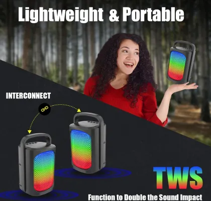 pTron Musicbot Partybox 10W Bluetooth Speaker