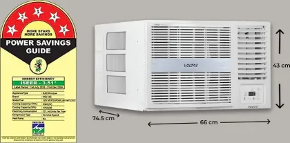 Voltas 125V Vertis Pearl 1 Ton 5 star 2023 Inverter Window AC