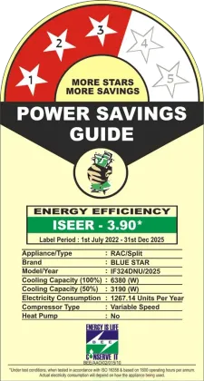 Blue Star IF324DNU 2 Ton 3 Star 2025 Inverter Split AC
