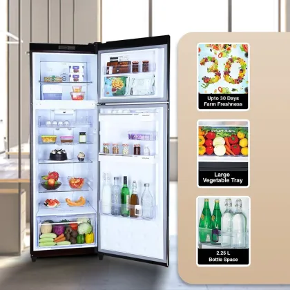 Godrej RF EON 331B RCIT MT BK 308 L 2 Star Double Door Refrigerator