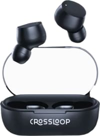 CROSSLOOP Bliss Podz Gen 421 TWS Earbuds (IPX3 Sweat Resistant, Auto Pairing, Black)