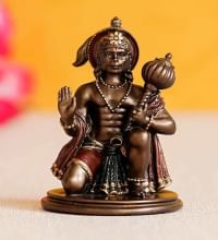 Wens Bronze Coating Resin 3 inch Hanuman Idol