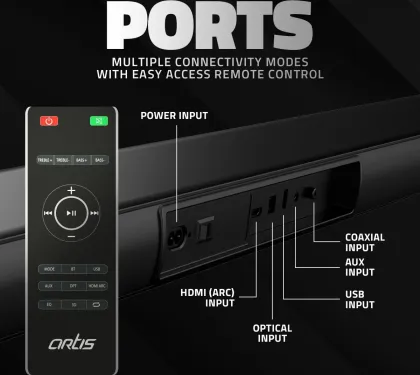 Artis BT-X9 120W Bluetooth Soundbar